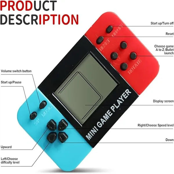 Classic Tetris Arcade Keychain