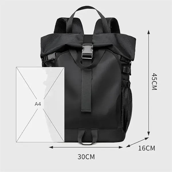 Travel Modern Daypack Water-resistant RollTop Backpack