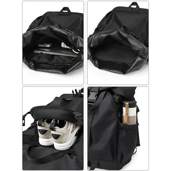 Travel Modern Daypack Water-resistant RollTop Backpack