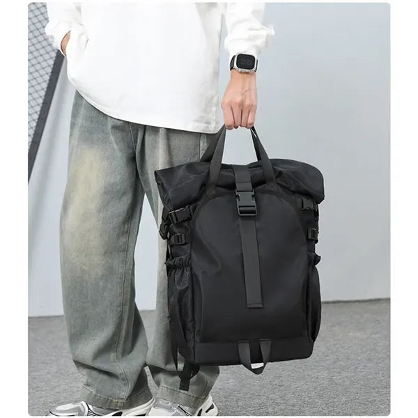Travel Modern Daypack Water-resistant RollTop Backpack