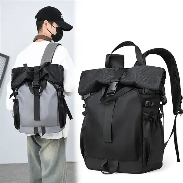 Travel Modern Daypack Water-resistant RollTop Backpack