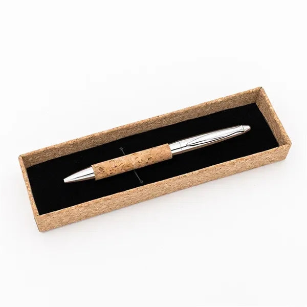 Metal Cork Ballpoint Pen Business Gift Set