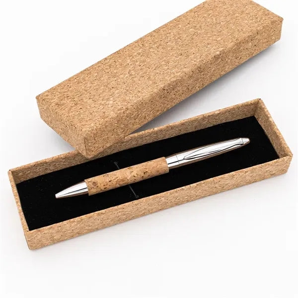 Metal Cork Ballpoint Pen Business Gift Set