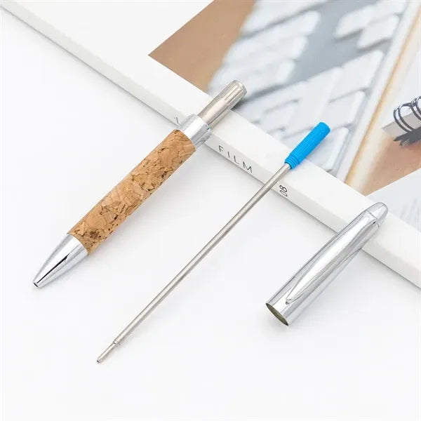 Metal Cork Ballpoint Pen Business Gift Set