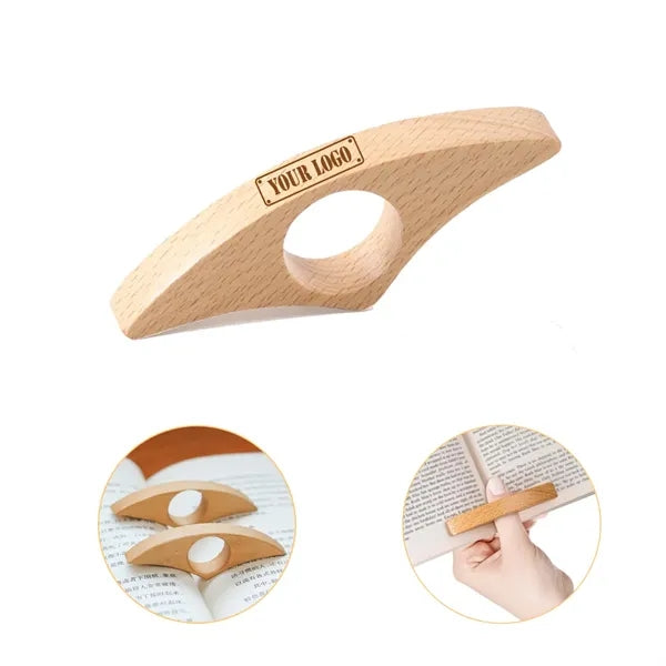 Wooden Thumb Page Holder Reading