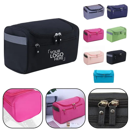 Travel Toiletry Organizer Bag with Front Storage Pocket