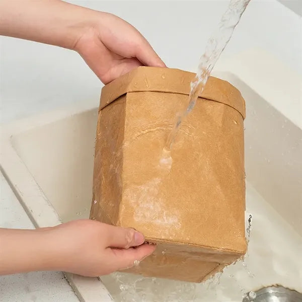 Multiuse Washable Kraft Paper Storage Bag