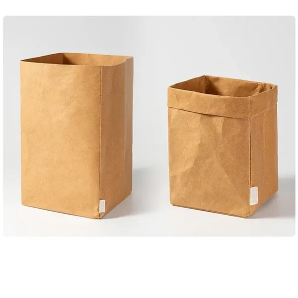 Multiuse Washable Kraft Paper Storage Bag