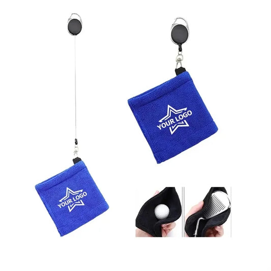 Telescopic Buckle Golf Ball Cleaning Towel