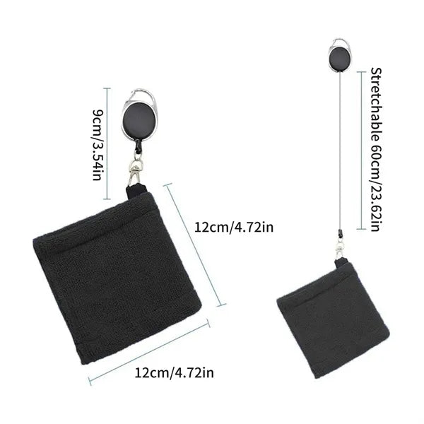 Telescopic Buckle Golf Ball Cleaning Towel