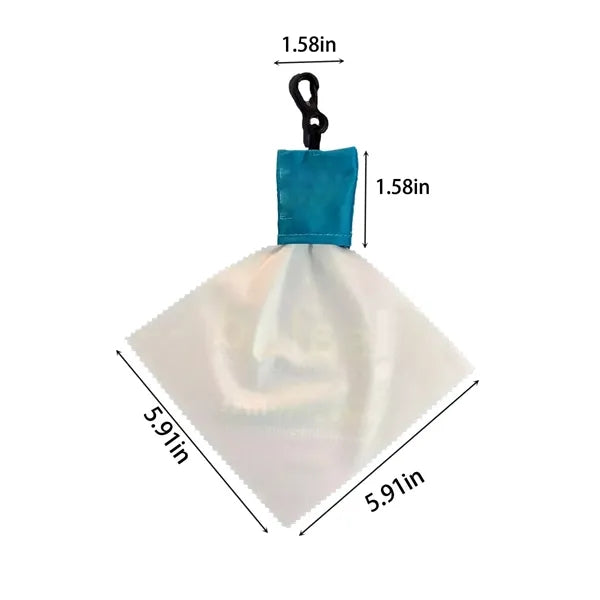 Eyeglasses Cleaning Cloth Keychain Microfiber Lens Cleaner