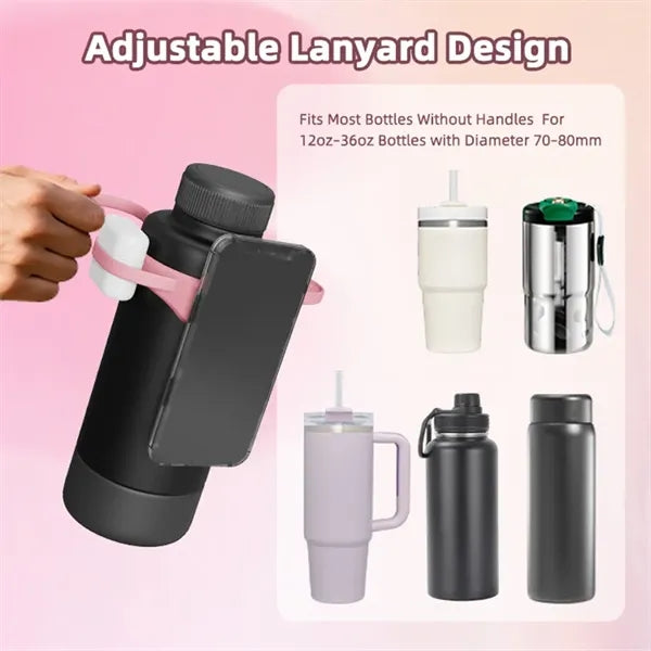 Magnetic Water Bottle Phone Holder Strap