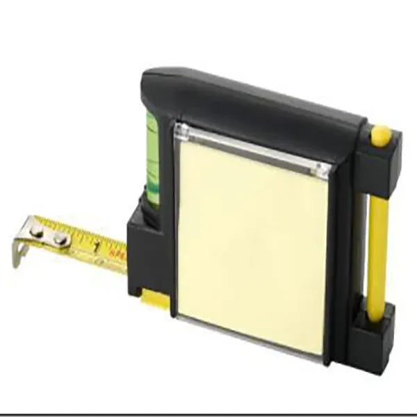 All-in-One Measuring Tool with Level, Memo Pad, and Pen