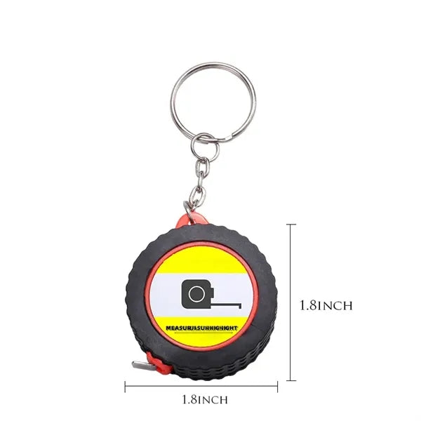 Mini Steel Tape Measure Keychain