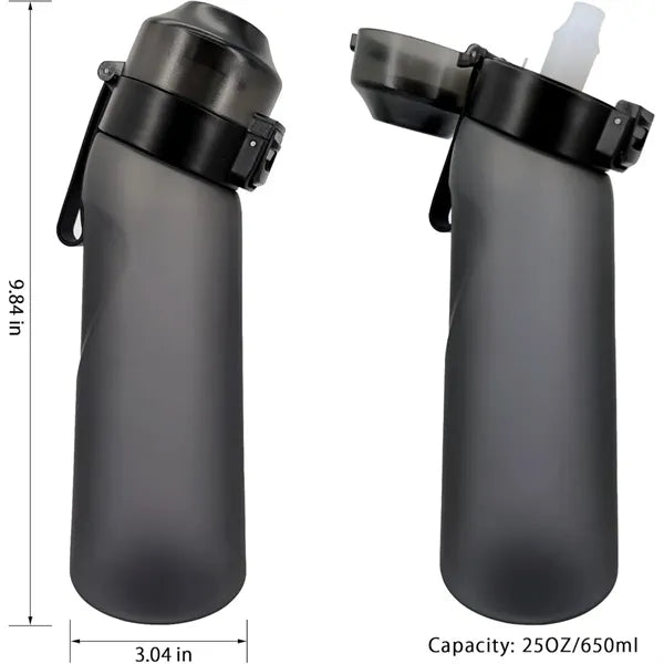 650ml Sports Air Water Bottle With 1 Flavor Pod BPA Free