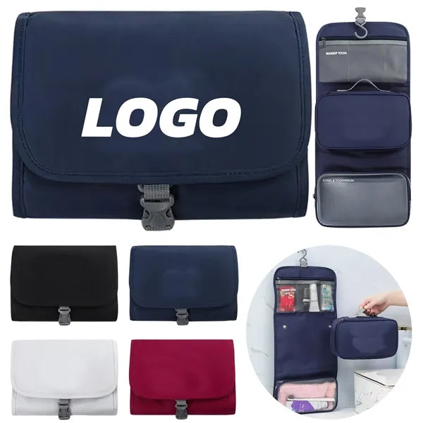 Roll Up Cosmetic Bag Compact Organizer for Travel Daily Use