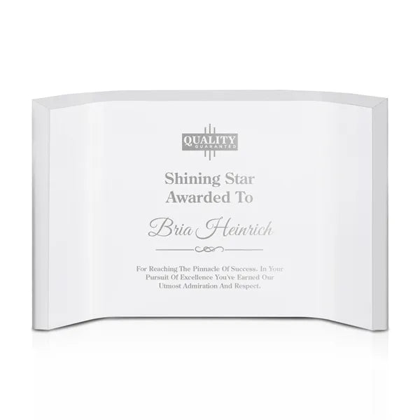 Freestanding Horizontal Curved Acrylic Award Fr