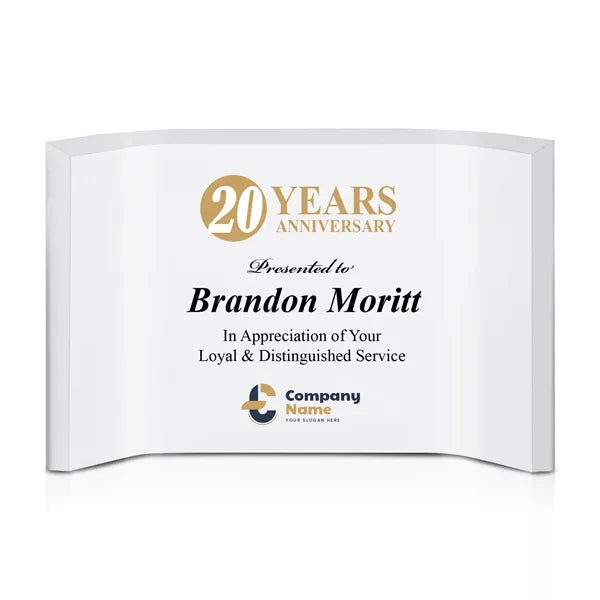 Freestanding Horizontal Curved Acrylic Award Fr
