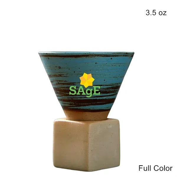 3.5oz & 6.8oz Conical Ceramic Cup Japanese Rustic Mug