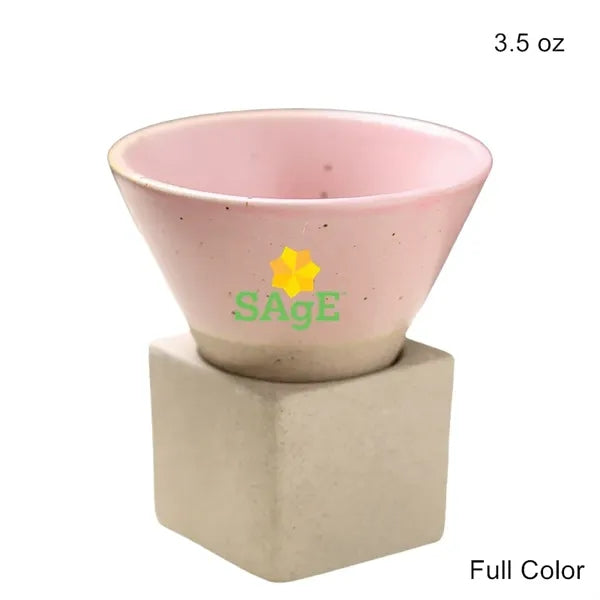 3.5oz & 6.8oz Conical Ceramic Cup Japanese Rustic Mug