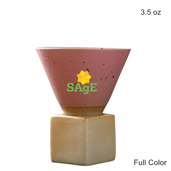 3.5oz & 6.8oz Conical Ceramic Cup Japanese Rustic Mug