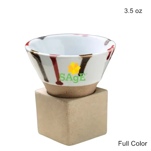 3.5oz & 6.8oz Conical Ceramic Cup Japanese Rustic Mug