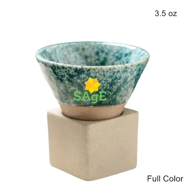 3.5oz & 6.8oz Conical Ceramic Cup Japanese Rustic Mug