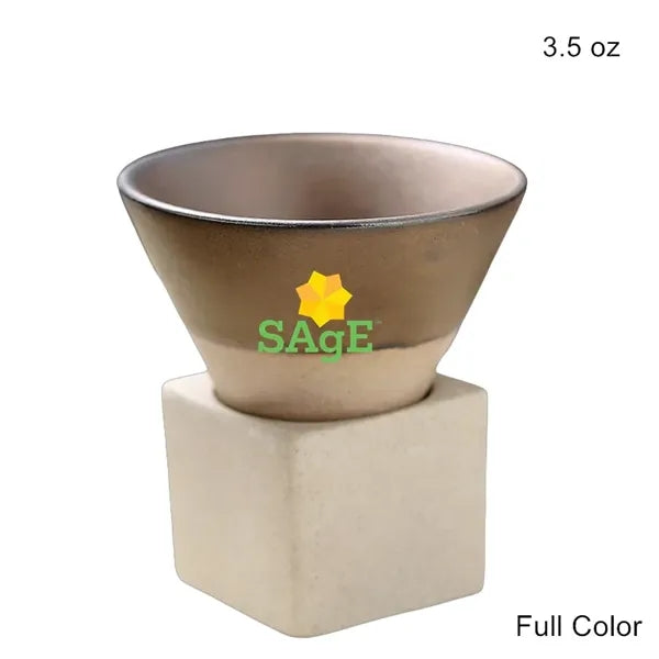 3.5oz & 6.8oz Conical Ceramic Cup Japanese Rustic Mug