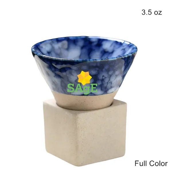 3.5oz & 6.8oz Conical Ceramic Cup Japanese Rustic Mug