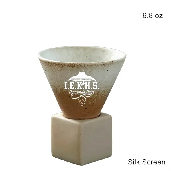3.5oz & 6.8oz Conical Ceramic Cup Japanese Rustic Mug