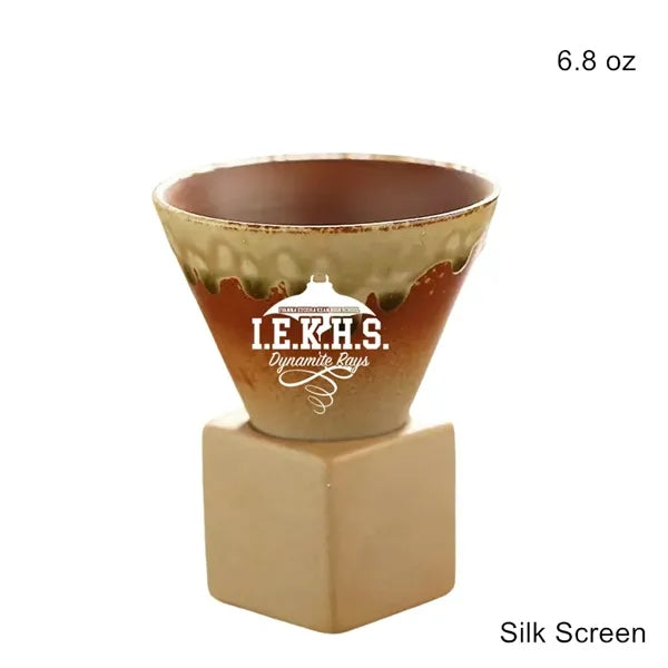 3.5oz & 6.8oz Conical Ceramic Cup Japanese Rustic Mug