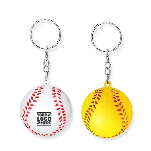 Baseball Stress Reliever Keychain