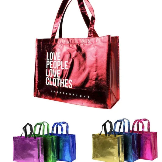 Laminated Metallic Tote Bag