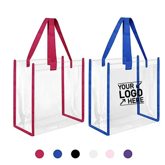 Reflective Clear EVA Shopper Tote Bag