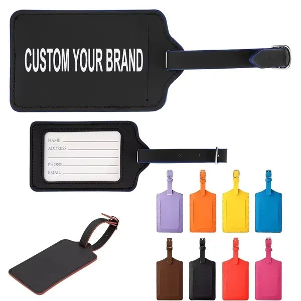 Recycled Leatherette Luggage Tag