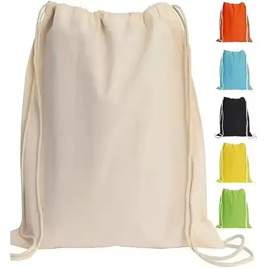 Recycled Cotton Drawstring Bag