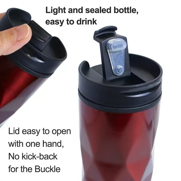 Unique stainless steel travel mug with custom logo thermos
