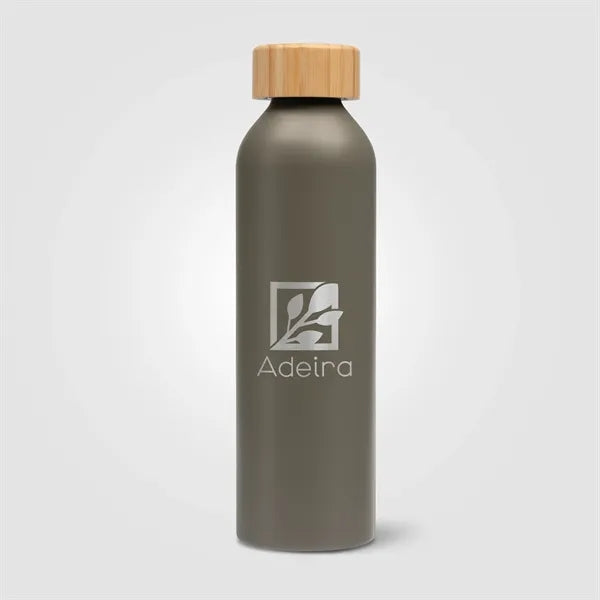 Eden - 20 oz. Aluminum Water Bottle with Bamboo Lid - Laser