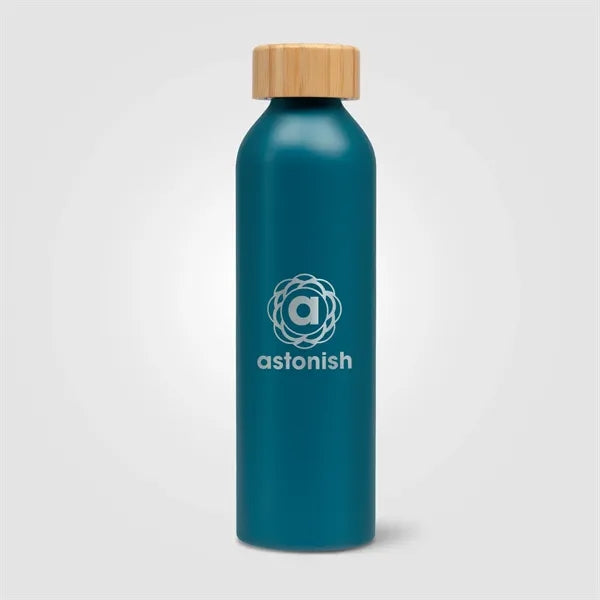Eden - 20 oz. Aluminum Water Bottle with Bamboo Lid - Laser