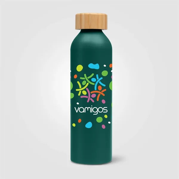 Eden-20 oz. Aluminum Water Bottle with Bamboo Lid