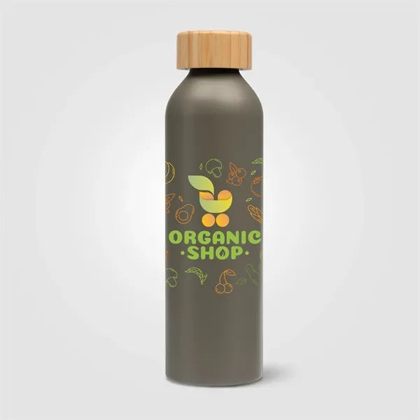 Eden-20 oz. Aluminum Water Bottle with Bamboo Lid