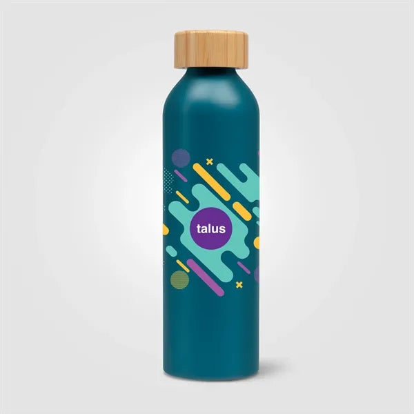 Eden-20 oz. Aluminum Water Bottle with Bamboo Lid