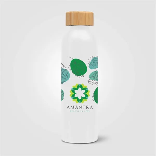 Eden-20 oz. Aluminum Water Bottle with Bamboo Lid
