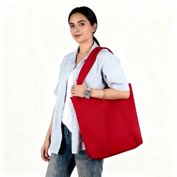 Premium 12 oz. Canvas Tote with Integrated Handle