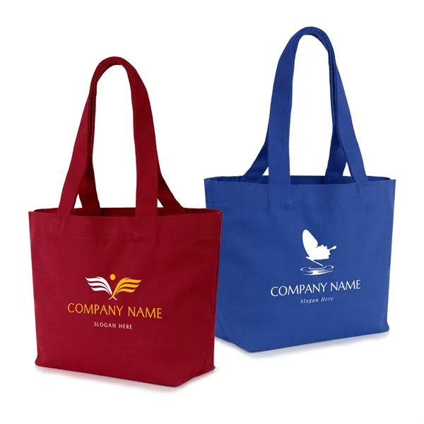 12 oz. Solid Color Canvas Tote with Long Carry Handles