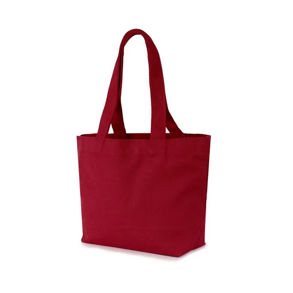 12 oz. Solid Color Canvas Tote with Long Carry Handles