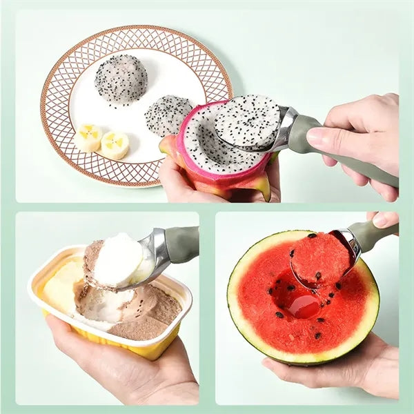 Heavy Duty Metal Ice Cream Scoop Comfortable Handle