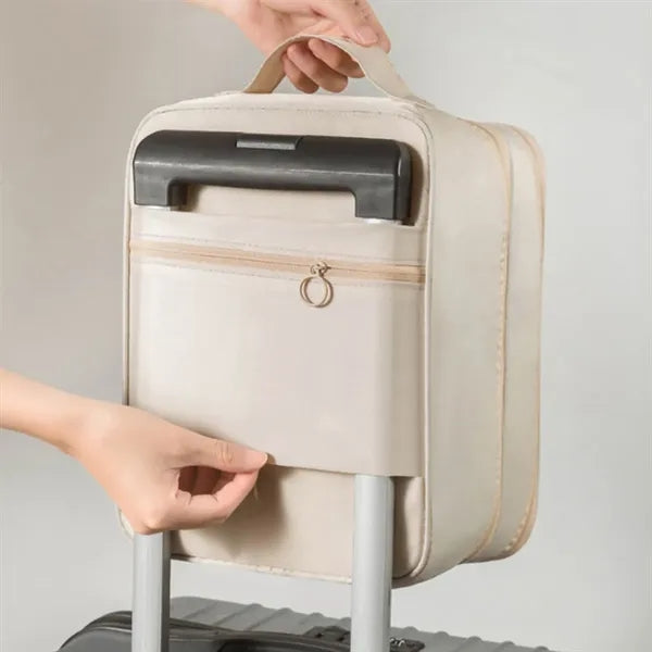 Waterproof Travel Storage Three-Layer Shoe Bag with Handle