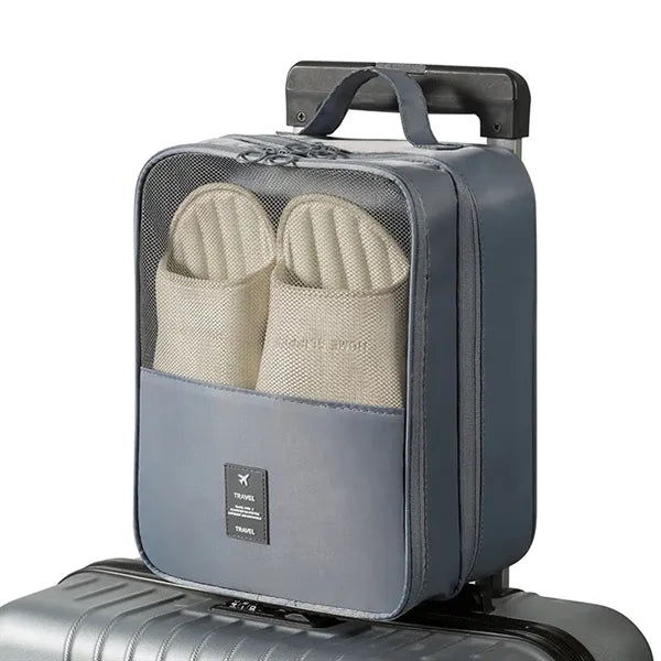Waterproof Travel Storage Three-Layer Shoe Bag with Handle