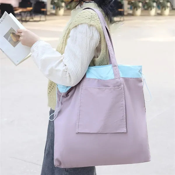 Foldable Drawstring Folding Shopping Bag